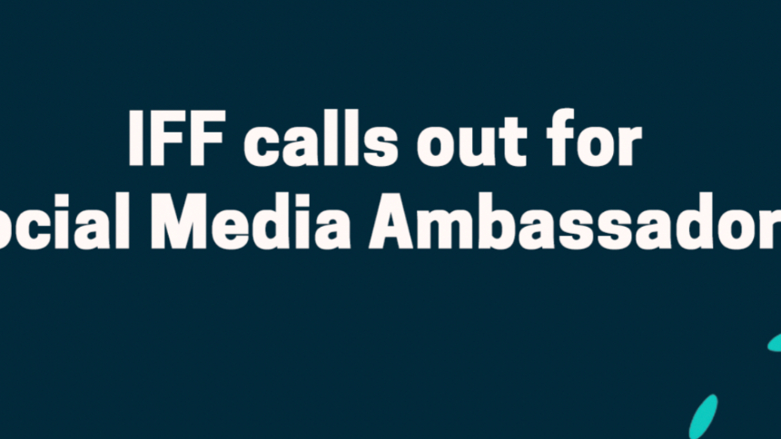 Embajador de IFF en las redes sociales